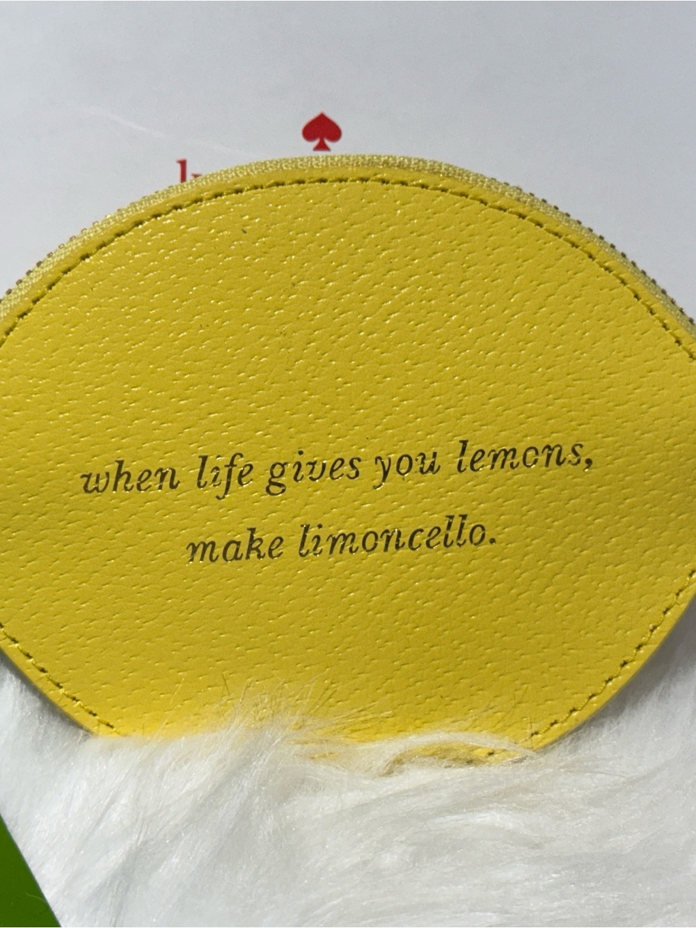 🍋 Kate Spade Lemon Coin Purse NWT Novelty Leather Pouch Collector Piece - Picture 2 of 4